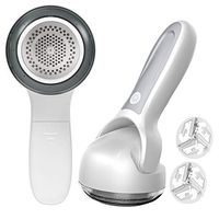 Fabric Shaver, anzoee Sweater Lint Remover Rotating Electric Fabric Sweater Defuzzer Fuzz Pills Clothing Remover for Fuzz, Lint Balls, Pills, Bobbles (White)