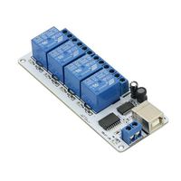 SainSmart USB 4 Channel DC 12V Relay Module Automation for Arduino Raspberry Pi DSP AVR PIC ARM