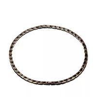 Men's Punk Black Gold Titanium Steel 46PCS 4 Elements Germanium Magnetic Therapy Chain Necklace for Pain Neck Arthritis Headaches Relief