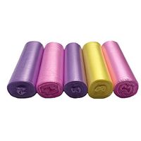 2 Gallon Trash Bags Wastebasket Liners, 150 Counts Small Colored Plastic Bags, 7.5 Liters Color Waste Basket Liners Garbage Bags for Home, Office, Bathroom