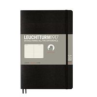 Leuchtturm1917 Softcover B6+ Ruled Notebook- 121 Numbered Pages, Black