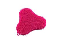 Kuhn Rikon 20444 Stay Clean Silicone Clover Scrubber, standard, pink