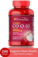 Puritans Pride QSORB CoQ10 100 mg Supports Heart Health** Important for Statin Medication Users 240 Rapid Release Softgels