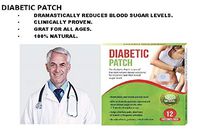 100% Organic Diabetic Patch Reduce High Blood Sugar Diabetes 12 Patches (1 Box) (1)