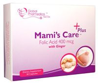 Mami's Care Plus. Folic Acid + Ginger. Relieve Early Morning Sickness