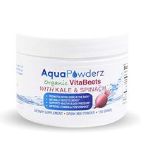 AquaPowderz Organic VitaBeets Powder| Beetroot Powder with Highly Nutritious Kale & Spinach Powder |Promotes Nitric Oxide for Heart Health| Energy |Stamina & Performance |Non GMO | USA |5.29 oz