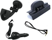 XM Satellite Radio Vehicle Dock, Suction Cup Mount, Aux Cable, and Power Cord Bundle