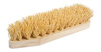 REDECKER Extra Rice Root Scrub Brush with Untreated Beechwood Handle, 9-Inches