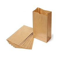 Novolex 12BBP, 12 Brown Kraft Paper Bags, Disposable Take Out Unprinted Grocery Bread Bags, 500-Piece Bundle