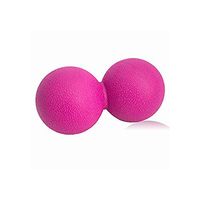 ZSZBACE Double-Lacrosse, Peanut Spine Massage Ball. Use for Trigger Point Deep Tissue Massage. (Pink)