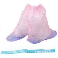 Meolin Reusable Tight Fit Waterproof Guard Slip-resistant Shoe Covers Waterproof Boots ,Large blue background red,12.995.12in