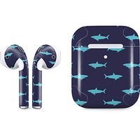 Skinit Decal Audio Skin for Apple AirPods with Wireless Charging Case - Officially Licensed Skinit Originally Designed Shark Print Design