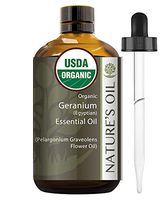 Best Geranium Essential Oil Pure Certified Organic Therapeutic Grade 60ml
