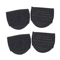 Healifty 2 Pairs Heel Forefoot Cushion Foot Pad Inserts Foot Protectors for High Heels (Black)