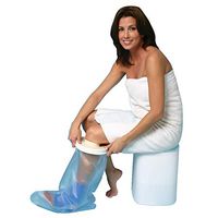 Carex Cast Protector for Shower, Leg - The Ultimate Cast Covers for Shower Leg to Keep Your Cast and Bandages Dry While Bathing - 23" Long Premium Latex Free Plastic with 100% Waterproof Technology