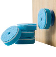 Sealike Double Sided Cleaner Scouring Sponge Pad with Suction Cup Set of 5 with Stylus(Blue)