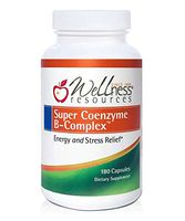 Super Coenzyme B Complex - Highly Absorbable Coenzyme B Vitamins + MethylFolate for Energy, Stress, Hair (180 Capsules)