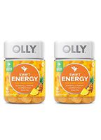 OLLY Swift Energy Gummy Pack of 2! Pineapple Punch Flavored Chewy Gummy! Blend of B Vitamins, L Theanine, Caffeine from Green Tea! Energy Booster Chewable Supplement!