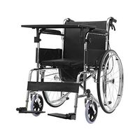 WenFei shop Portable Wheeled Commode Chair, Shower Wheelchair, with Handbrake and Folding Foot Pedal for Disabled Elderly and Disabled,220 LBS Weight Capacity