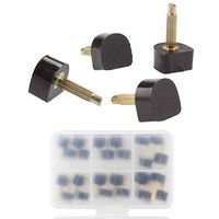 STARVAST High Heel Tips Caps High Heel Shoe Replacement Tips Dowel Lifts Stiletto Repair Heel Caps Kit Pin Taps with Storage Box (Black, 8, 9, 10 mm, 6 Sizes - 12 Pairs)