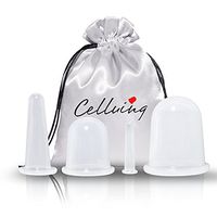 (Clearance) Anti Cellulite Cups Massage Vacuum Cupping Set Suction Therapy for Full Body, Anti Wrinkle, Anti-Aging, No Pain, Non-Toxic, Great for Pain Relief, Loss Weight, 4Packs,Celluing