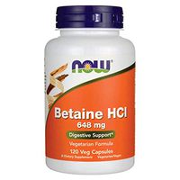 Betaine HCl, 648 mg, 120 Caps by Now Foods (Pack of 6)
