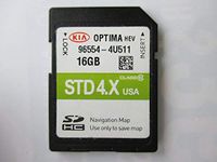 4U511 2015 2016 2017 KIA OPTIMA HEV Navigation MAP Sd Card ,GPS, U.S.A OEM PART # 96554-4U511 ,16GB 4.X USA