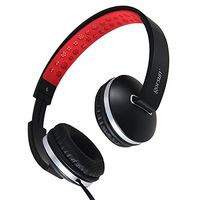 Gorsun GS785 Lightweight Twistable & Foldable Corded Headphones Adjustable Headband Headsets with Microphone Volume Control for Cellphones Smartphones Tablet PC Laptop MP3/4 Video Game (Black)
