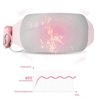 Electric Warming Belt,Fencia Waterproof Warming Belt Menstrual Cramp Period Pain Relieve Therapy Heating Massage Pad with Adjustable Temperature and Vibration Massage