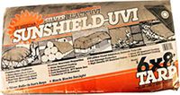 DeWitt 555918 6 Oz Uv Resistant Sunshield Tarp, 6' X 8', Silver/Black