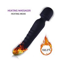 7 Different Intensity Mode Wand Massager, Heating Tail, Medical Silicone, Home or Office's Helper.