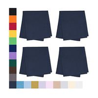 Eyeglass Cleaner Microfiber Cloth - Glasses Cleaner For All Gentle Surfaces, Touchscreens, Smartphones, Camera Lenses, LCD & HD Screens -Navy, 4 Pack- By OptiPlix