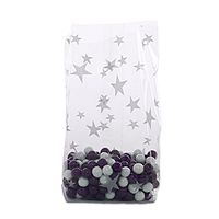 Stars Silver Cello Bags 5" X 3" X 11 1/2" Halloween - 1.2 mil Thick