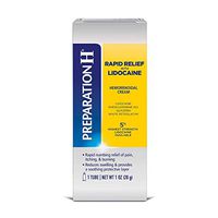 Preparation H Rapid Relief with Lidocaine Cream Hemorrhoid Symptom Treatment, Numbs Pain, Burning, and Itching, Reduces Swelling, 1 Ounce Tube