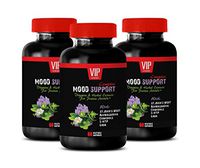 Mood Enhancer - Mood Support Complex - Stress and Anxiety Relief Herbal Formula - Chamomile Tea - 3 Bottles (180 Capsules)