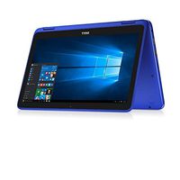 Dell Inspiron 11.6" HD Anti-glare Touchscreen Signature Edition 2-in-1 Laptop, Intel Celeron Dual Core Processor up to 2.48 GHz, 4GB RAM, 32GB SSD, Webcam, Bluetooth, Windows 10, Blue