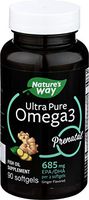 Natures Way, Ultra Pure Prenatal Omega-3 Dha Ginger, 90Count