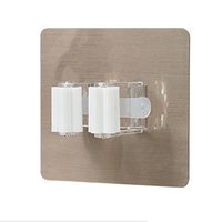 EOPER Wall Mounted Mop and Broom Holder Multipurpose Organizer Storage Hanger Hooks for Kitchen and Bathroom,Single White