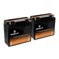 12V 18AH SLA Battery Replaces wp18-12 lc-rc1217p wp20-12 lc-x1220ap - 2PK