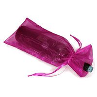 PIXNOR 10 x Sheer Organza Wine Bottle Gift Bags for Present Weddings Party