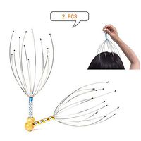 Head Massager Hand Scalp Tool,Head Scratcher Massage Tingler for Hair Stimulation Stress Reliever & Relaxation (2 Pack Random Colors)