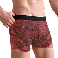 Valentines Day Love Men's Sexy Boxer Briefs Stretch Bulge Pouch Underpants Underwear