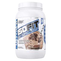 Nutrex Research IsoFit |100% Instantized Whey Protein Isolate | Lactose-Free, Gluten-Free | Chocolate Shake | 30 Servings …