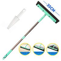 Floor Squeegee, Adjustable Professional Water Squeegee Foam with Extra Long Handle for Garage Tile Shower Hair Floor Wiper Light Weight EVA Squeegee