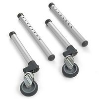 3" Swivel Wheels with 13" Rear Leg Extention