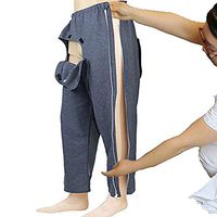 Pants Adult Open for Spring and Autumn, Detachable Cloth Patient Care Suitable for Postoperative Care of Fractures, Incontinence and Squatting Klaury,XXXL