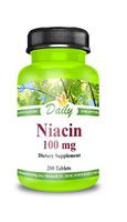 Daily Manufacturing Niacin (100 MG) 200 Tablets