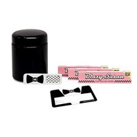 Blazy Susan King Size Slim Pink Rolling Papers (3 Packs), Leaf Lock Gear 250ml UV Glass Jar, Hippie Butler Magnifying Scoop Card, Hippie Butler Grinder Card – 6 Items – Bundle