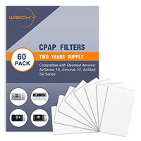 CPAP Filters (60 Pack - Two Year Supply) Disposable Hypoallergenic Filters for ResMed AirSense 10 - ResMed AirCurve 10 - ResMed S9 - AirStart Series CPAP Machines Replacement Filters Supplies