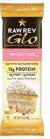 Raw Rev Glo Protein Bars, Birthday Cake, 1.6 Ounce (Pack of 12)